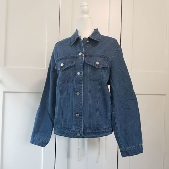 Lush back lace up denim jacket - Picture 14 of 16